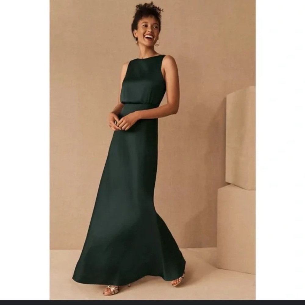BHLDN Beckett Green emerald  Sleeveless Maxi Dress